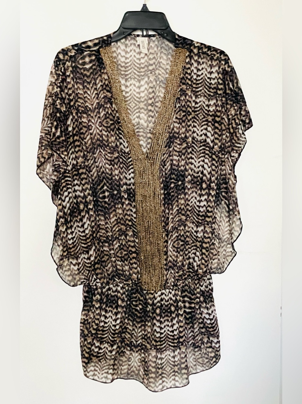 Badgley Mischka Swimsuit Cover Up Beaded Women’s Size Small